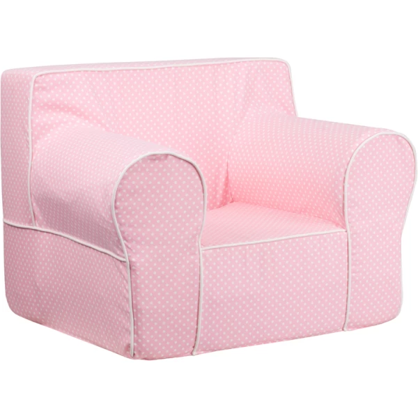 Oversized-Light-Pink-Dot-Kids-Chair-with-White-Piping-by-Flash-Furniture