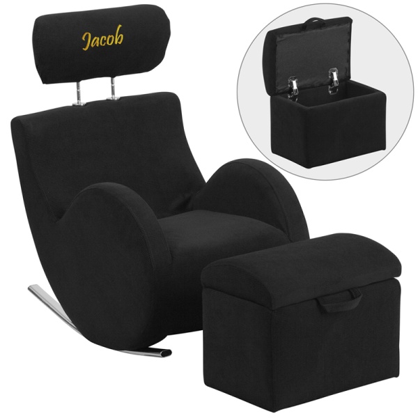 Personalized-HERCULES-Series-Black-Fabric-Rocking-Chair-with-Storage-Ottoman-by-Flash-Furniture