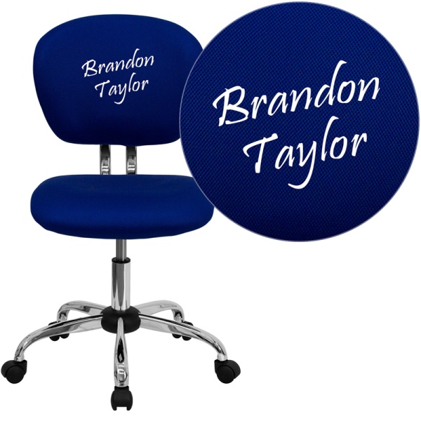 Personalized-Mid-Back-Blue-Mesh-Swivel-Task-Chair-with-Chrome-Base-by-Flash-Furniture