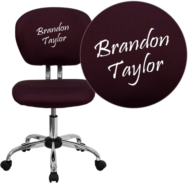 Personalized-Mid-Back-Burgundy-Mesh-Swivel-Task-Chair-with-Chrome-Base-by-Flash-Furniture