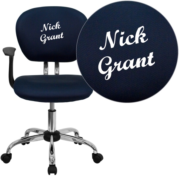 Personalized-Mid-Back-Navy-Mesh-Swivel-Task-Chair-with-Chrome-Base-and-Arms-by-Flash-Furniture