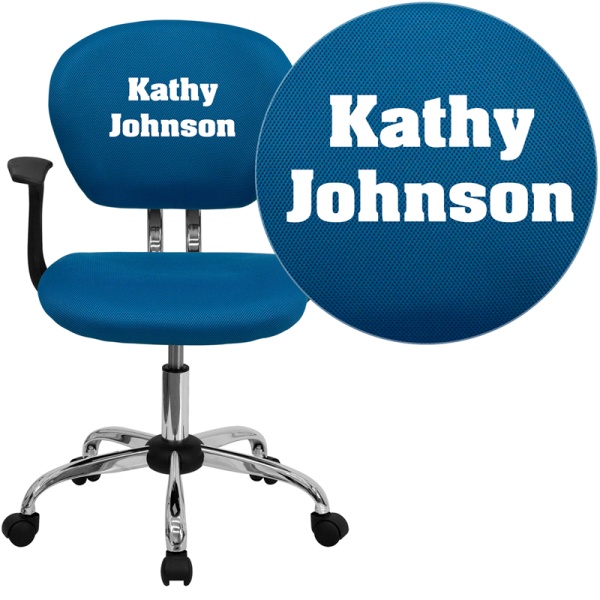 Personalized-Mid-Back-Turquoise-Mesh-Swivel-Task-Chair-with-Chrome-Base-and-Arms-by-Flash-Furniture