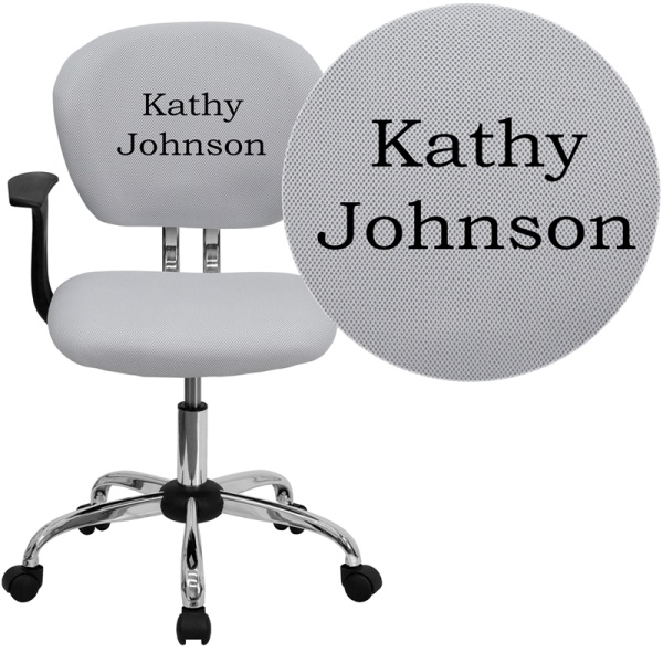 Personalized-Mid-Back-White-Mesh-Swivel-Task-Chair-with-Chrome-Base-and-Arms-by-Flash-Furniture