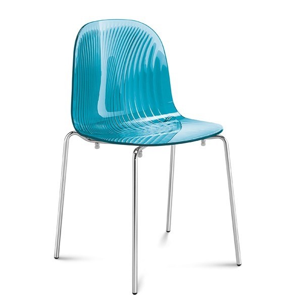 Playa-Dining-Chair-with-Transparent-Blue-Seat-Color-by-Domitalia