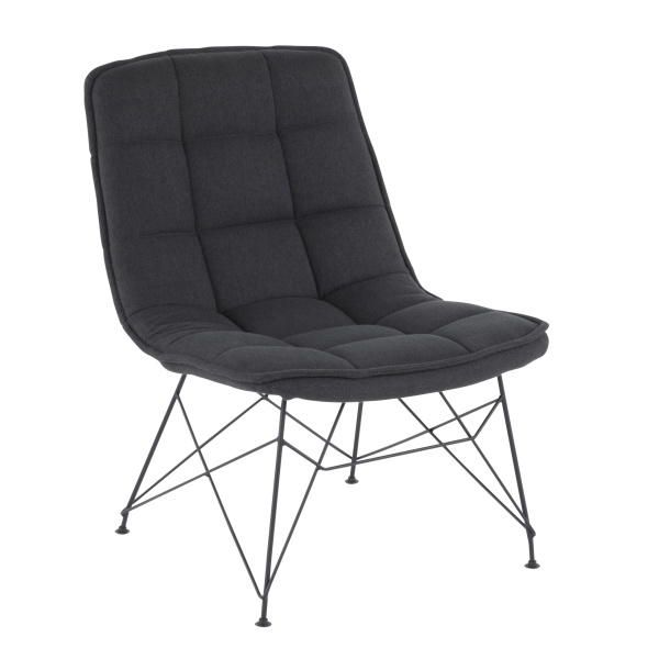 Quad-Contemporary-Accent-Chair-in-Black-and-Black-Fabric-by-LumiSource