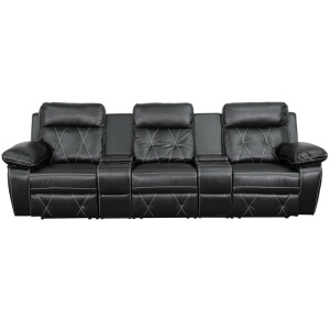 Reel-Comfort-Series-3-Seat-Reclining-Black-Leather-Theater-Seating-Unit-with-Straight-Cup-Holders-by-Flash-Furniture-2