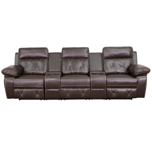 Reel-Comfort-Series-3-Seat-Reclining-Black-Leather-Theater-Seating-Unit-with-Straight-Cup-Holders-by-Flash-Furniture-3