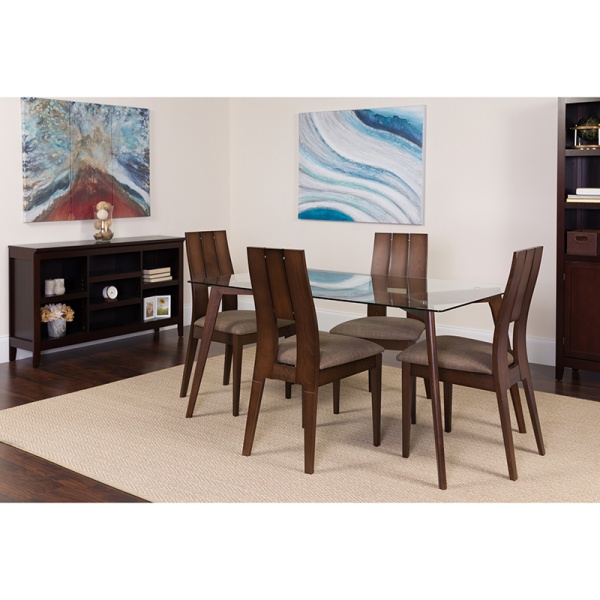 Rialto-5-Piece-Espresso-Wood-Dining-Table-Set-with-Glass-Top-and-Curved-Slat-Keyhole-Back-Wood-Dining-Chairs-Padded-Seats-by-Flash-Furniture