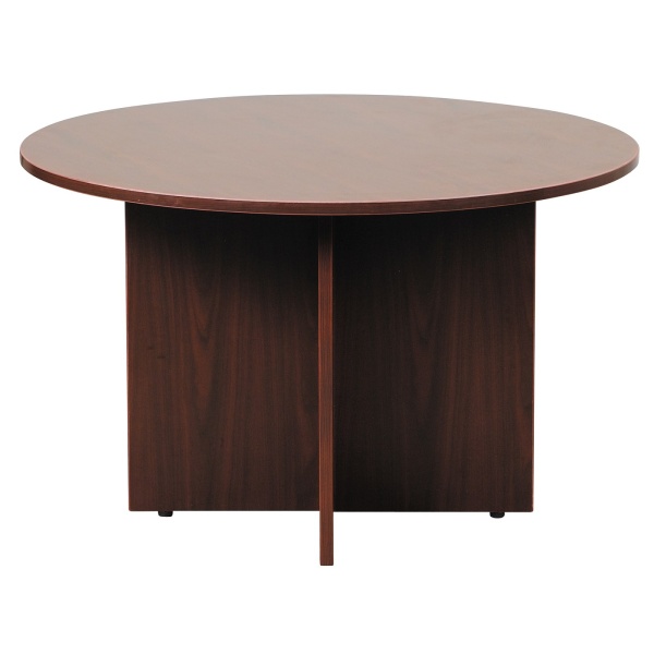 Round-Office-Table-with-Mahogany-Finish-47-in-by-Boss-Office-Products