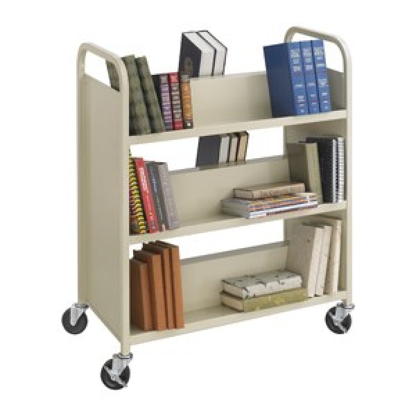 Safco-Steel-Shelf-Double-Sided-Book-Cart