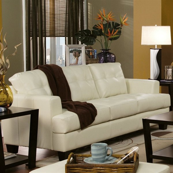 Samuel-Sofa-with-Cream-Bonded-Leather-Upholstery-by-Coaster-Fine-Furniture