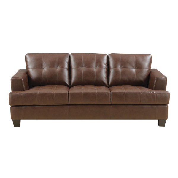 Samuel-Sofa-with-Dark-Brown-Bonded-Leather-Upholstery-by-Coaster-Fine-Furniture