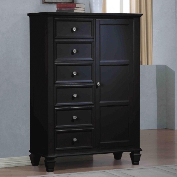 Sandy-Beach-Door-Chest-with-Black-Finish-by-Coaster-Fine-Furniture