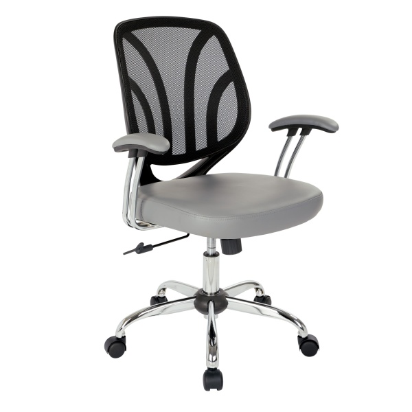 Screen-Back-Chair-with-Chrome-Padded-Arms-and-Dual-Wheel-Carpet-Casters-in-Charcoal-Faux-Leather-by-Work-Smart-Office-Star