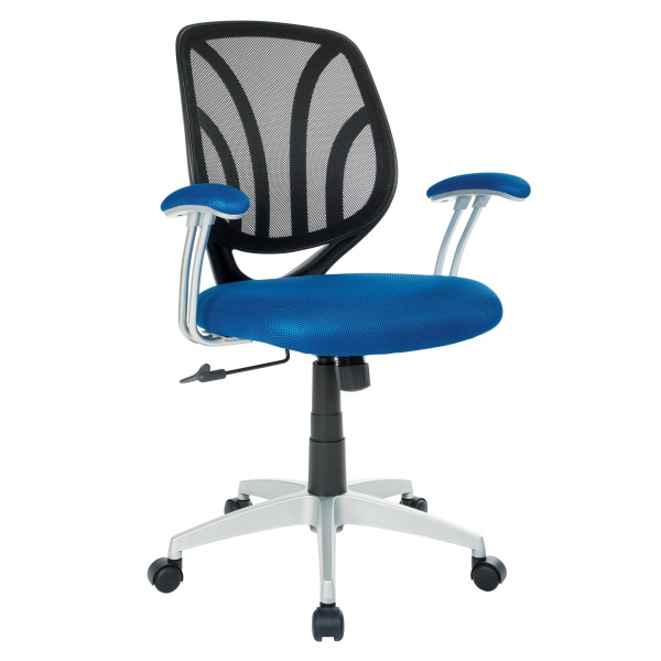 Screen-Back-Chair-with-Navy-Mesh-Fabric-and-Silver-Coated-Arms-and-Base-by-Work-Smart-Office-Star