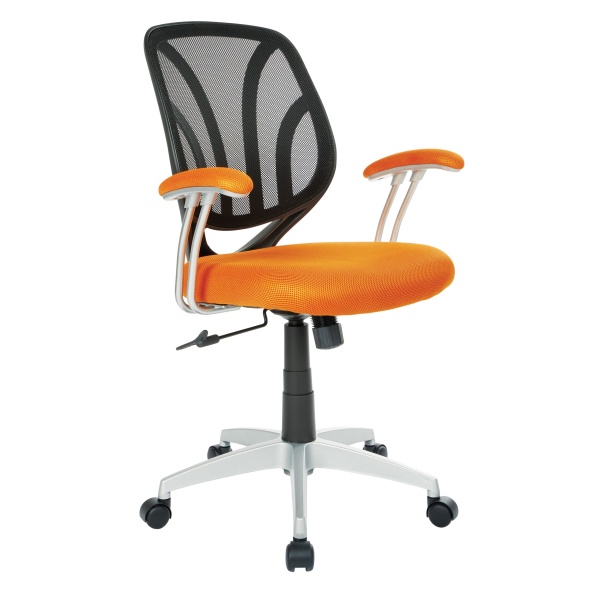 Screen-Back-Chair-with-Orange-Mesh-Fabric-and-Silver-Coated-Arms-and-Base-by-Work-Smart-Office-Star