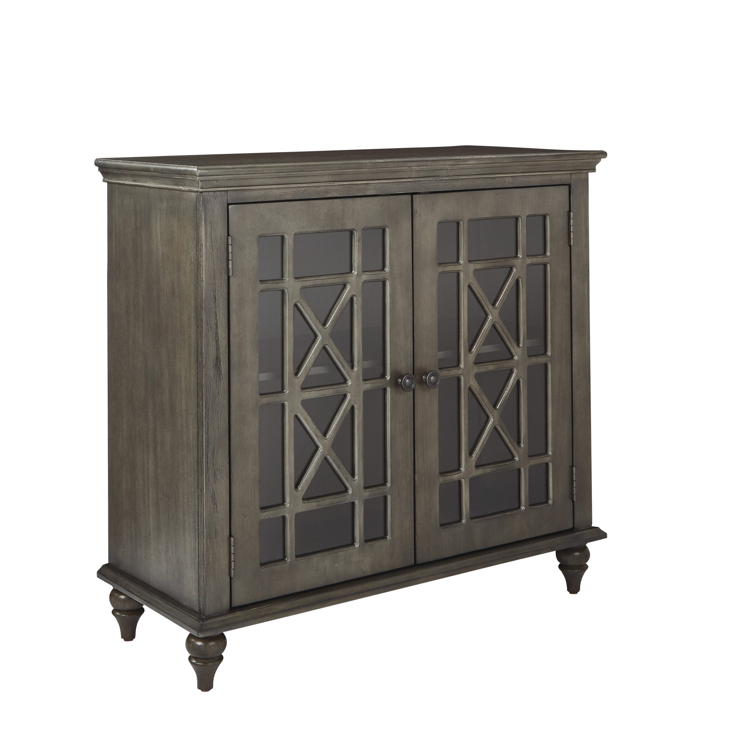 Shelton Storage Console in Antique Grey Finish ASM INSPIRED by Bassett ...