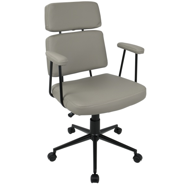 Sigmund-Contemporary-Adjustable-Office-Chair-in-Grey-Faux-Leather-by-LumiSource