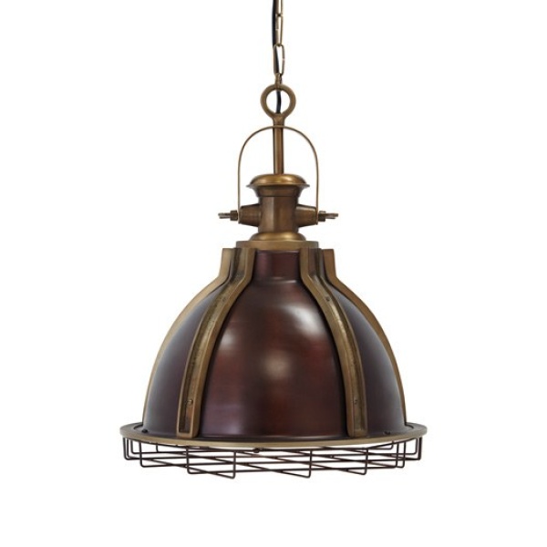 Signature-Design-by-Ashley-Brass-Metal-Pendant-Light