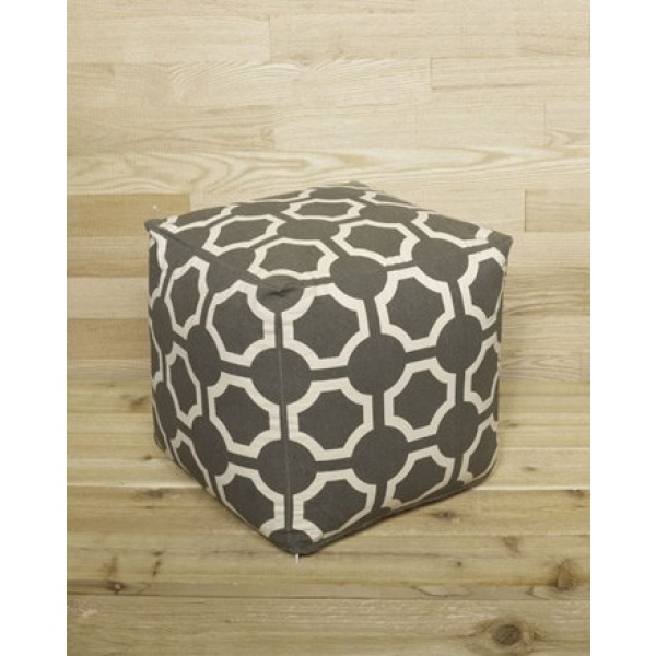 Signature-Design-by-Ashley-Geometric-Gray-Pouf