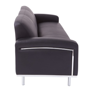 Sofa-In-Bonded-Leather-with-Chrome-Accents-by-OSP-Furniture-Office-Star-2