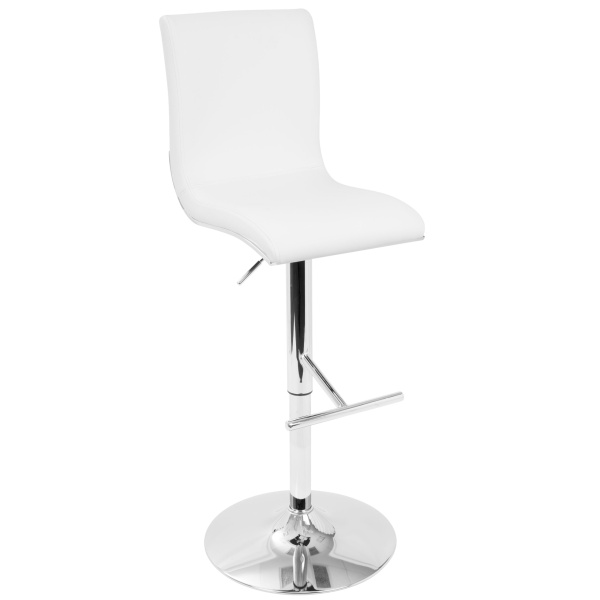 Spago-Contemporary-Adjustable-Barstool-with-Swivel-in-White-Faux-Leather-by-LumiSource