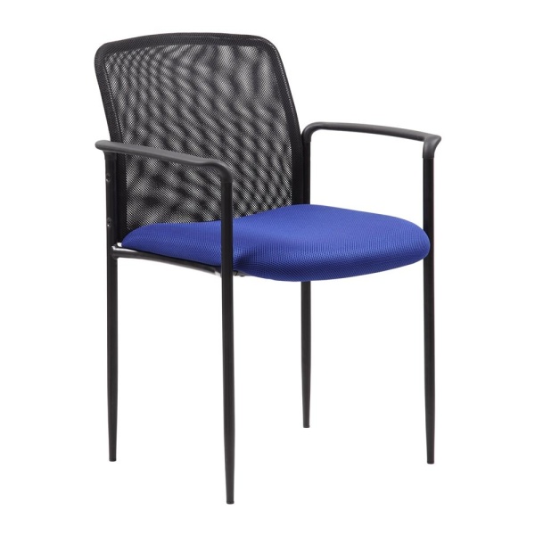 Stackable-Guest-Chair-with-Blue-Mesh-Upholstery-by-Boss-Office-Products