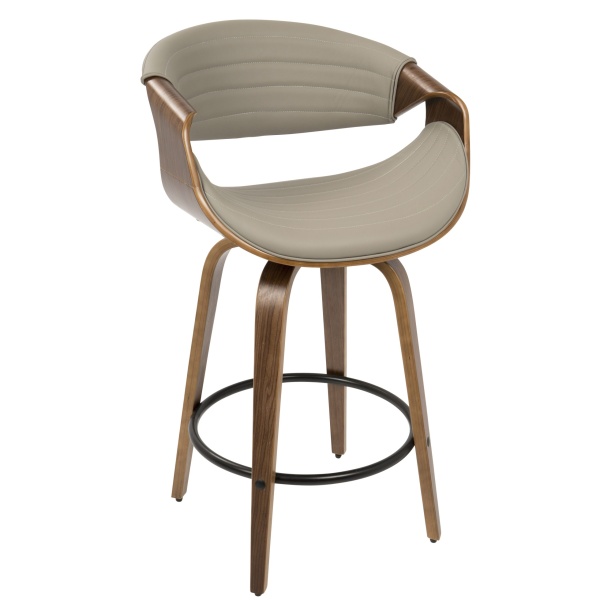 Symphony-Mid-Century-Modern-Counter-Stool-in-Walnut-and-Grey-Faux-Leather-by-LumiSource