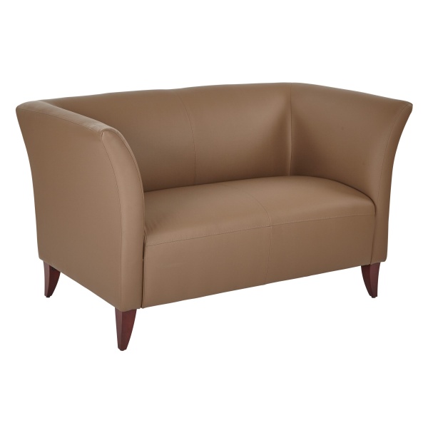 Taupe-Faux-Leather-Love-Seat-by-OSP-Furniture-Office-Star