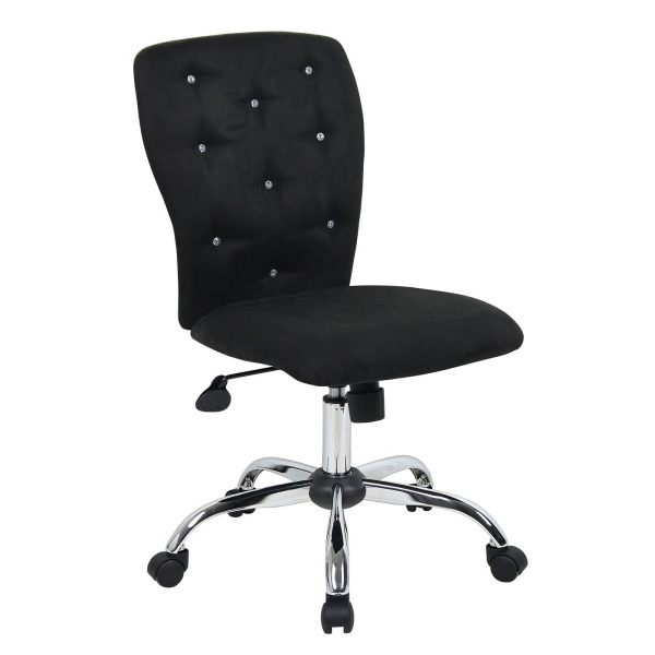 Tiffany-Chair-with-Black-Microfiber-Upholstery-with-Chrome-Finish-by-Boss-Office-Products