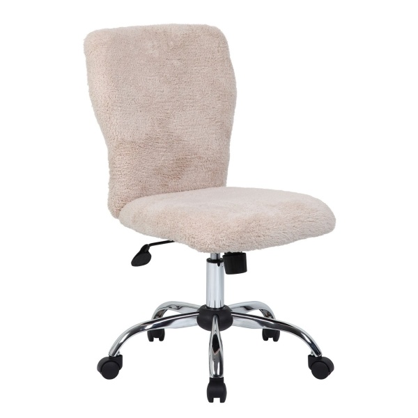 Tiffany-Chair-with-Furry-Sherpa-Cream-Fabric-Upholstery-with-Chrome-Finish-by-Boss-Office-Products