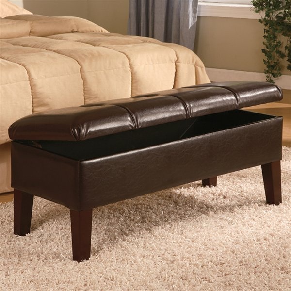 Tufted-Bedroom-Bench-with-Dark-Brown-Leatherette-Upholstery-by-Coaster-Fine-Furniture