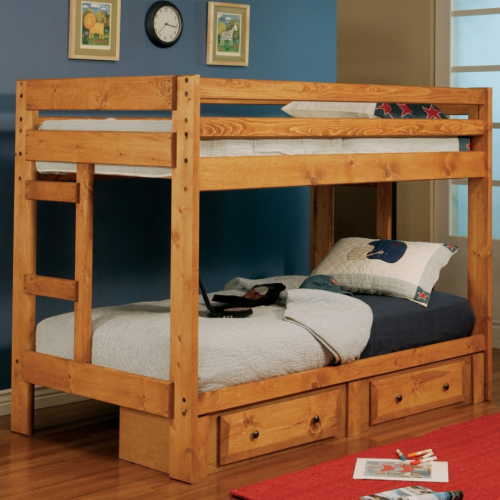 Twin Over Twin Bunk Bed By Coaster Fine Furniture - Madison Seating