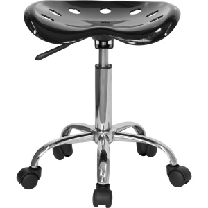 Vibrant-Black-Tractor-Seat-and-Chrome-Stool-by-Flash-Furniture-3