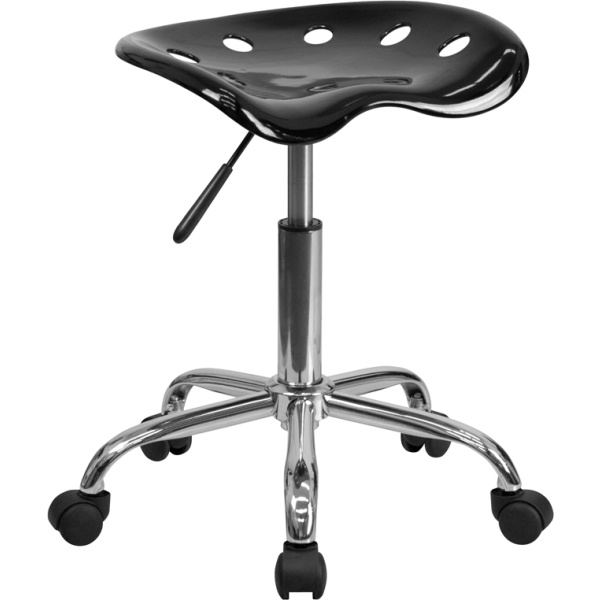 Vibrant-Black-Tractor-Seat-and-Chrome-Stool-by-Flash-Furniture