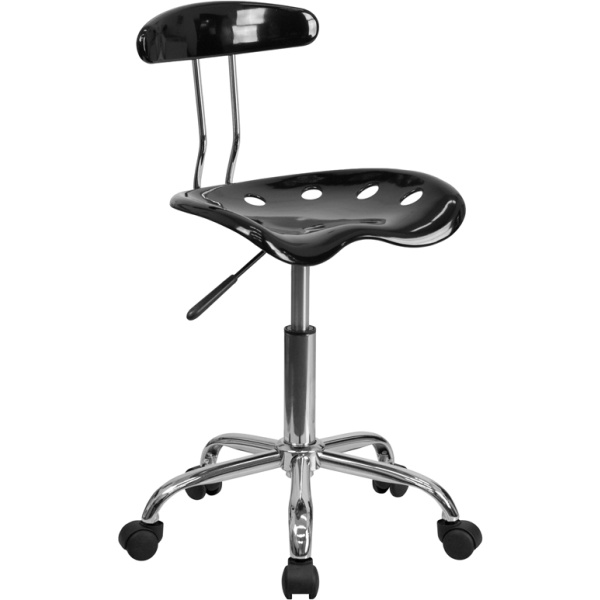 Vibrant-Black-and-Chrome-Swivel-Task-Chair-with-Tractor-Seat-by-Flash-Furniture