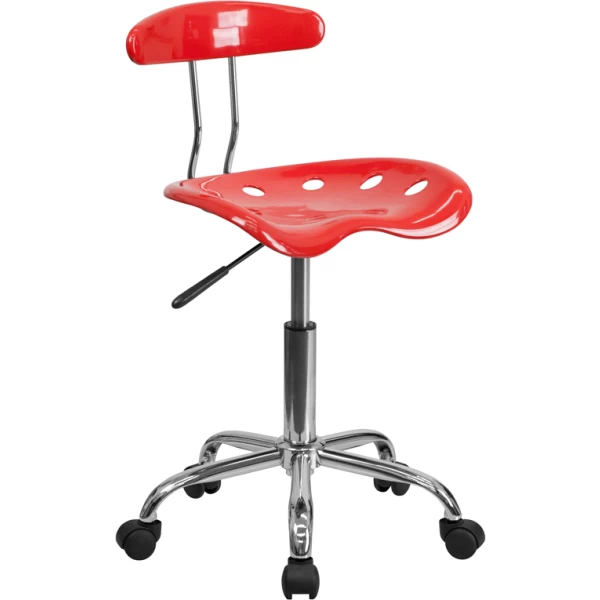 Vibrant-Cherry-Tomato-and-Chrome-Swivel-Task-Chair-with-Tractor-Seat-by-Flash-Furniture