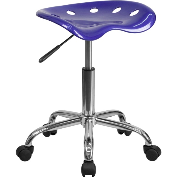 Vibrant-Deep-Blue-Tractor-Seat-and-Chrome-Stool-by-Flash-Furniture