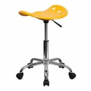 Vibrant-Orange-Yellow-Tractor-Seat-and-Chrome-Stool-by-Flash-Furniture-2