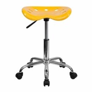 Vibrant-Orange-Yellow-Tractor-Seat-and-Chrome-Stool-by-Flash-Furniture-3