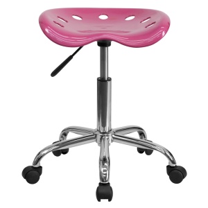 Vibrant-Pink-Tractor-Seat-and-Chrome-Stool-by-Flash-Furniture-3