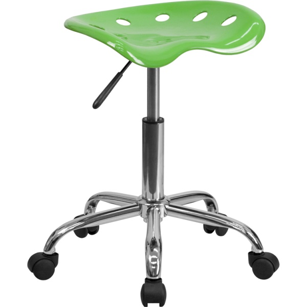 Vibrant-Spicy-Lime-Tractor-Seat-and-Chrome-Stool-by-Flash-Furniture