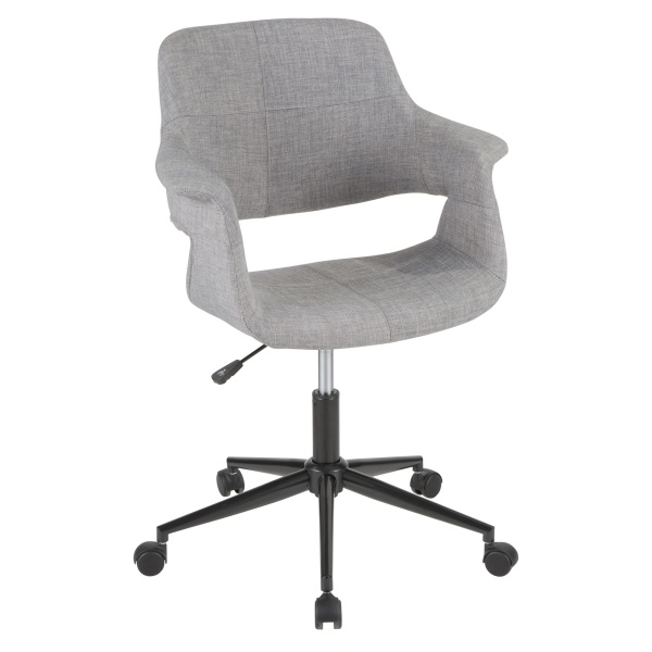 Vintage-Flair-Mid-Century-Modern-Office-Chair-in-Grey-with-Black-Metal-Base-by-LumiSource