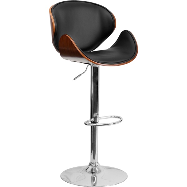 Walnut-Bentwood-Adjustable-Height-Barstool-with-Curved-Back-and-Black-Vinyl-Seat-by-Flash-Furniture