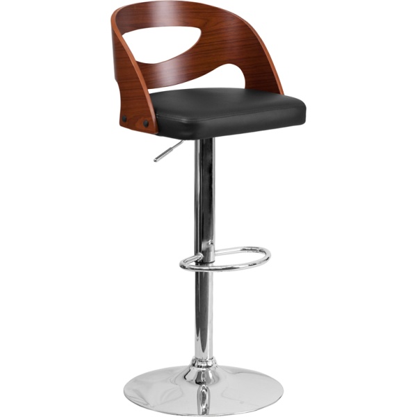 Walnut-Bentwood-Adjustable-Height-Barstool-with-Cutout-Back-and-Black-Vinyl-Seat-by-Flash-Furniture