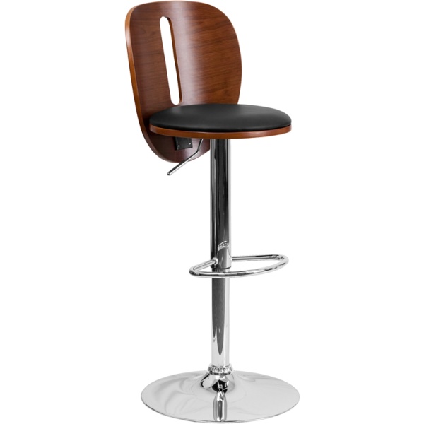 Walnut-Bentwood-Adjustable-Height-Barstool-with-Cutout-Back-and-Black-Vinyl-Seat-by-Flash-Furniture