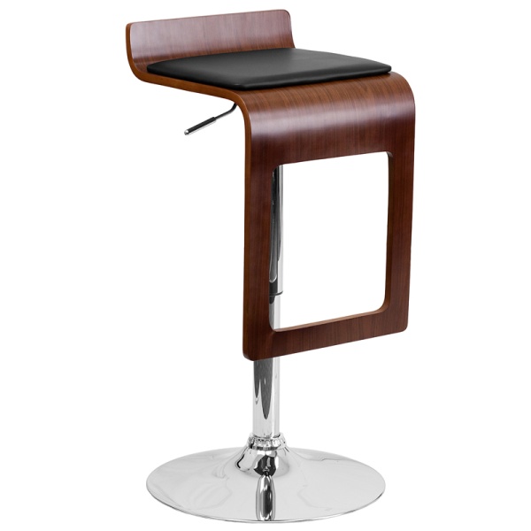 Walnut-Bentwood-Adjustable-Height-Barstool-with-Drop-Frame-and-Black-Vinyl-Seat-by-Flash-Furniture