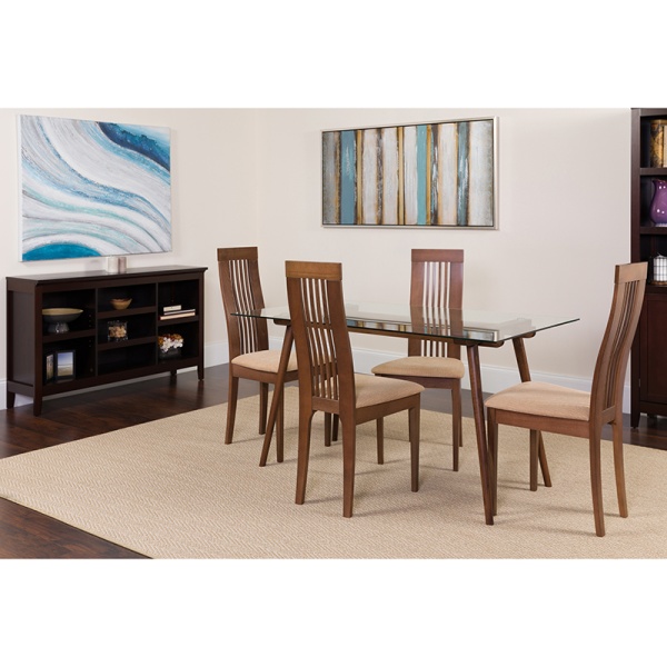 Willows-5-Piece-Walnut-Wood-Dining-Table-Set-with-Glass-Top-and-Framed-Rail-Back-Design-Wood-Dining-Chairs-Padded-Seats-by-Flash-Furniture