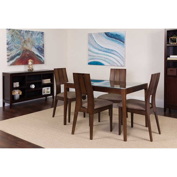 Winslow-5-Piece-Espresso-Wood-Dining-Table-Set-with-Glass-Top-and-Curved-Slat-Keyhole-Back-Wood-Dining-Chairs-Padded-Seats-by-Flash-Furniture