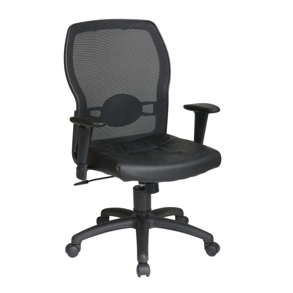 Woven-Mesh-Back-and-Leather-Seat-by-Work-Smart-Office-Star